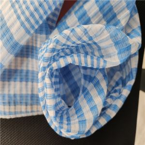 Mătase Nailon Bumbac Bubble Grid Fabric